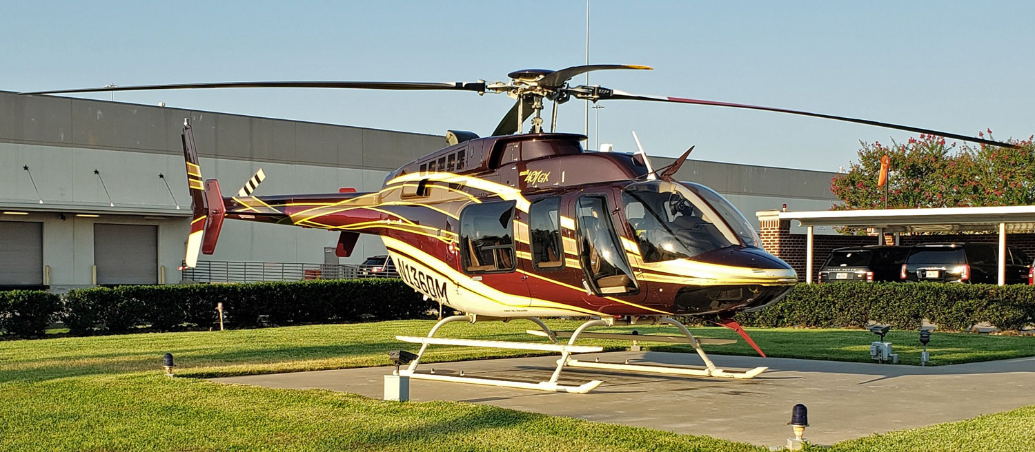 Bell 407GX at office
