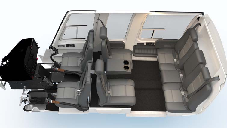 Bell 407GX Interior Configuration